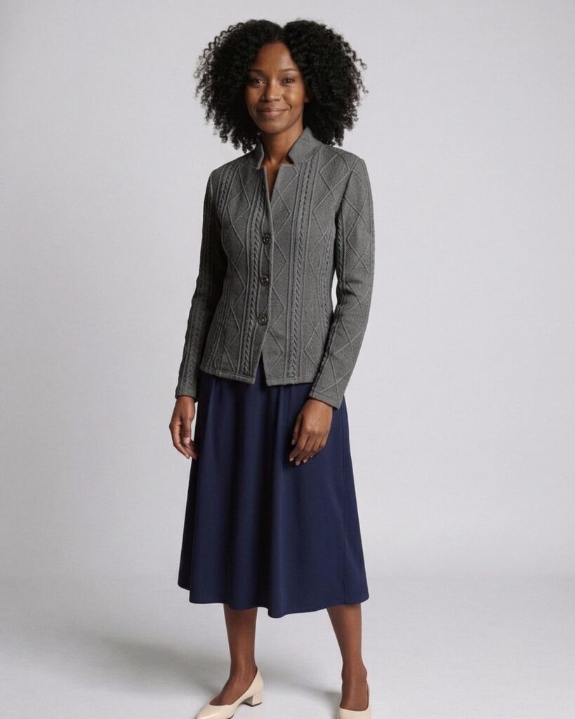 Blazer and coat size guide: shoulders, bust and room for layering