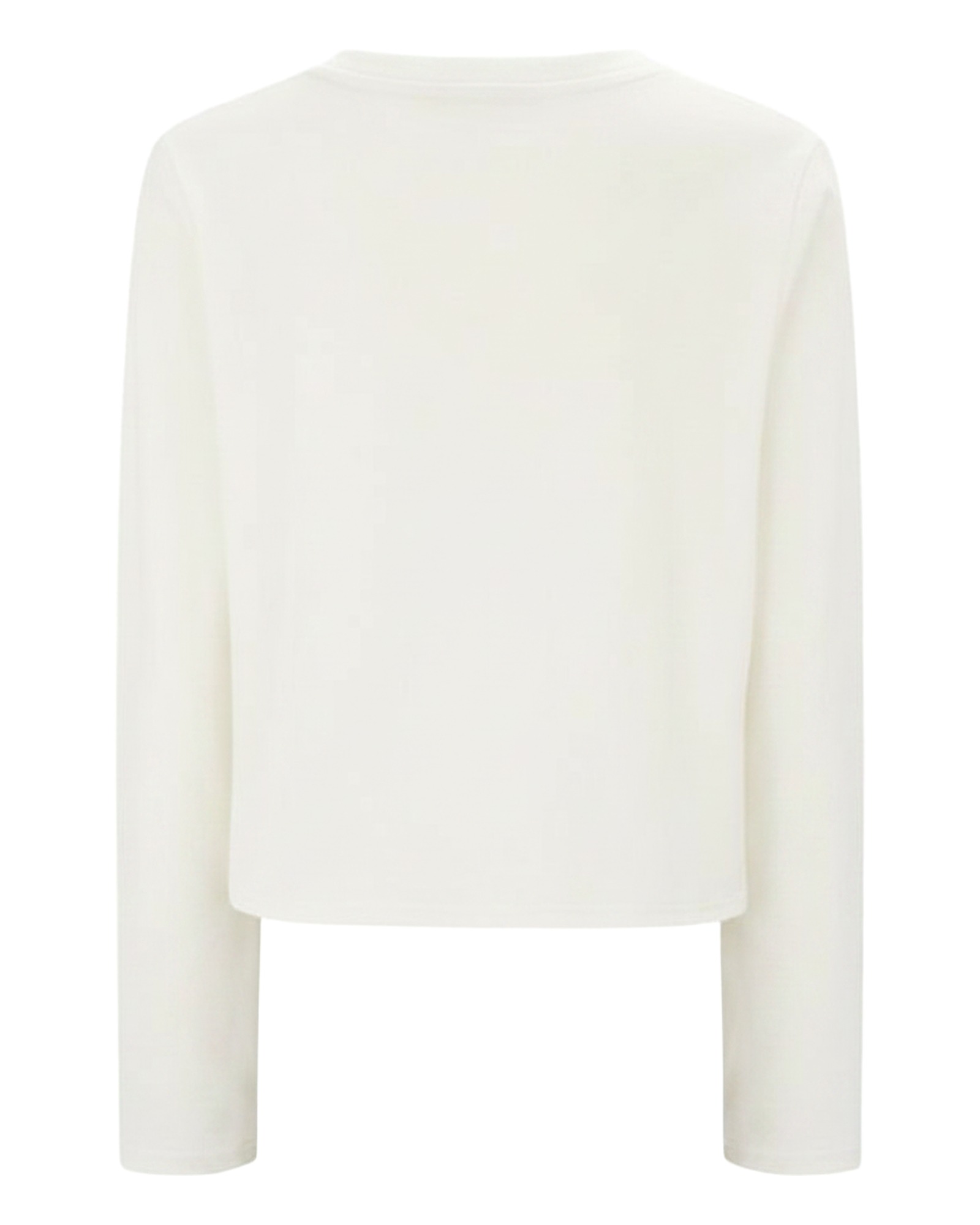 Astrid · Brushed crew-neck long-sleeve tee — product back (AI visualisation)