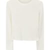 Astrid · Brushed crew-neck long-sleeve tee — product front