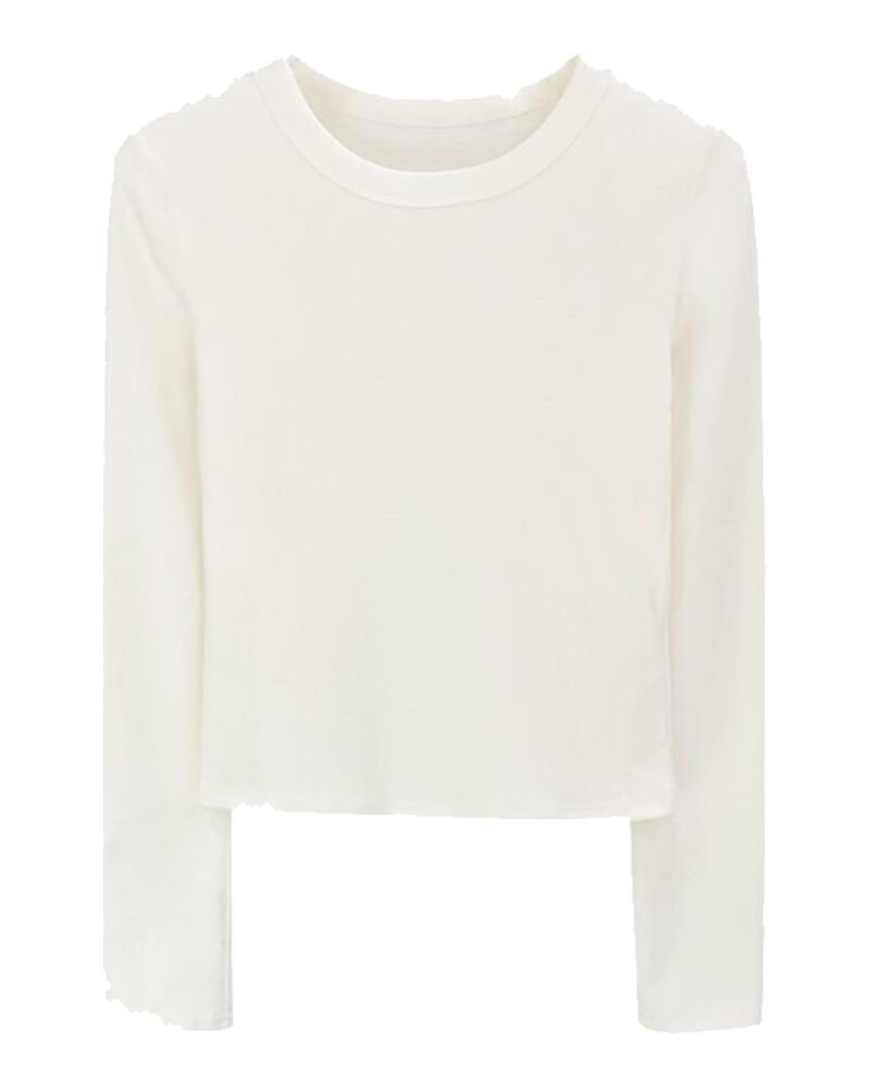 Astrid · Brushed crew-neck long-sleeve tee — product front