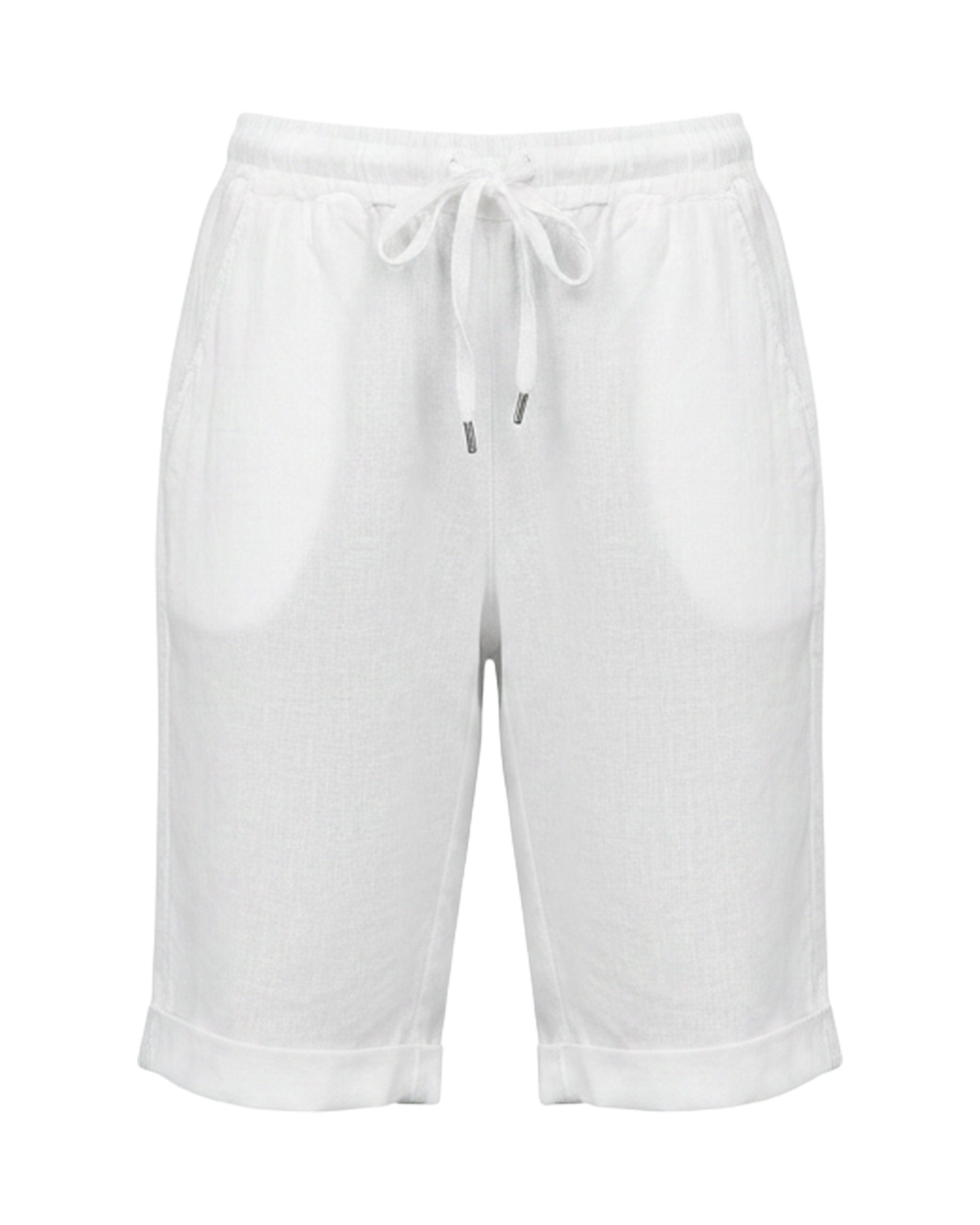 Baukje · Relaxed linen bermuda shorts — product front (AI visualisation)