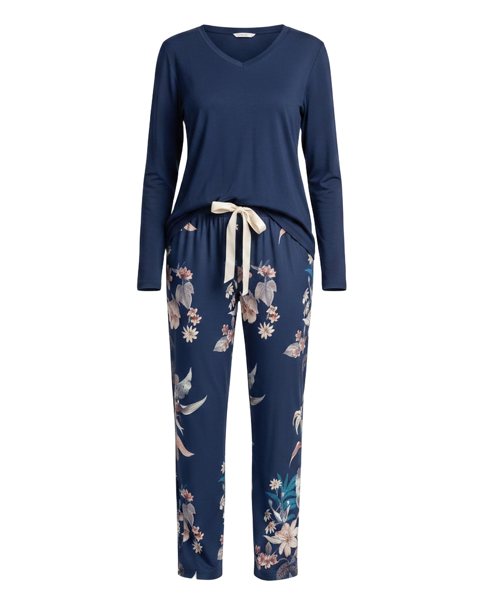 Berdien Top And Printed Trouser Set — Produkt Vorderansicht (KI-Visualisierung)