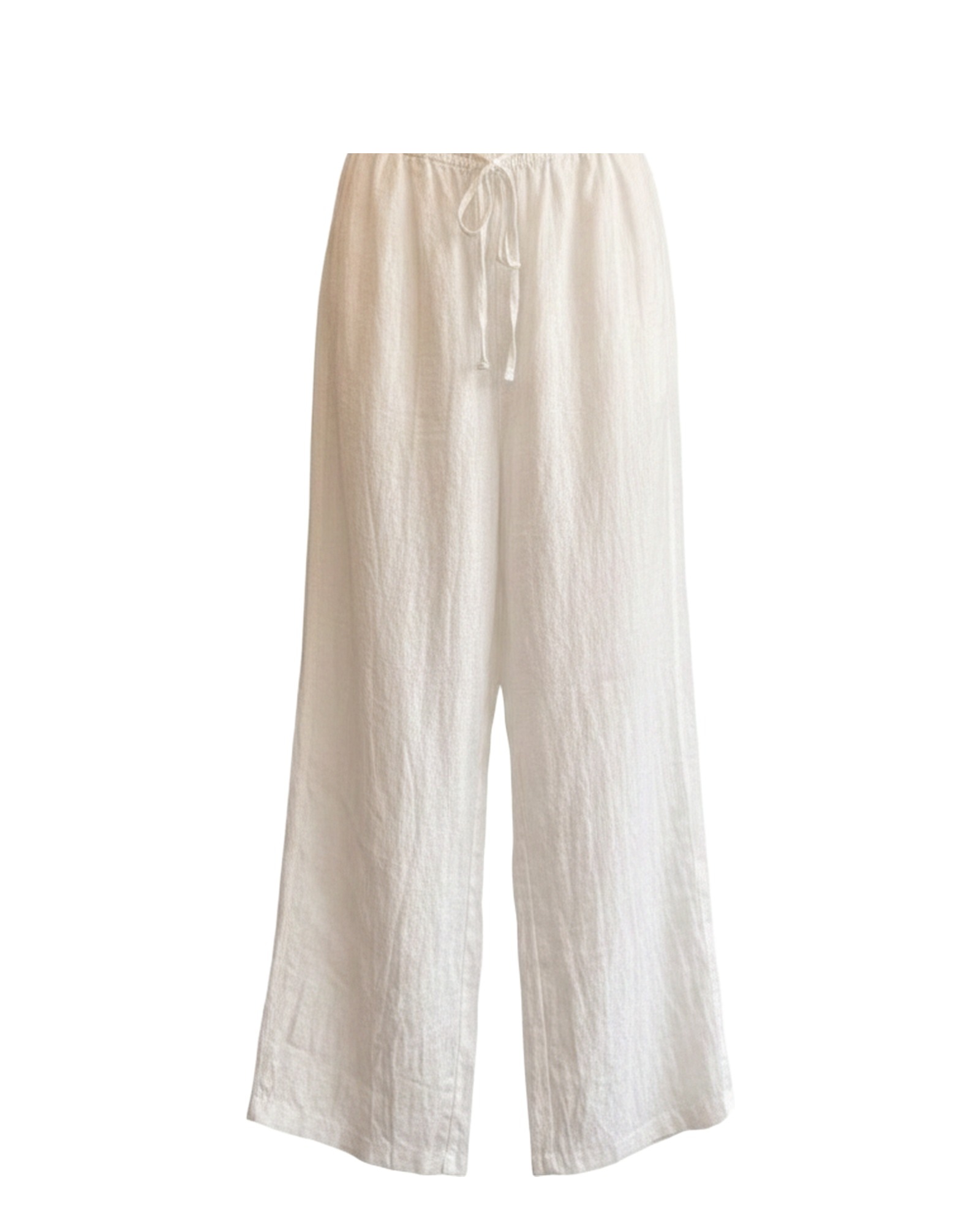 Bregtje high-waist linen wide-leg trousers — product front