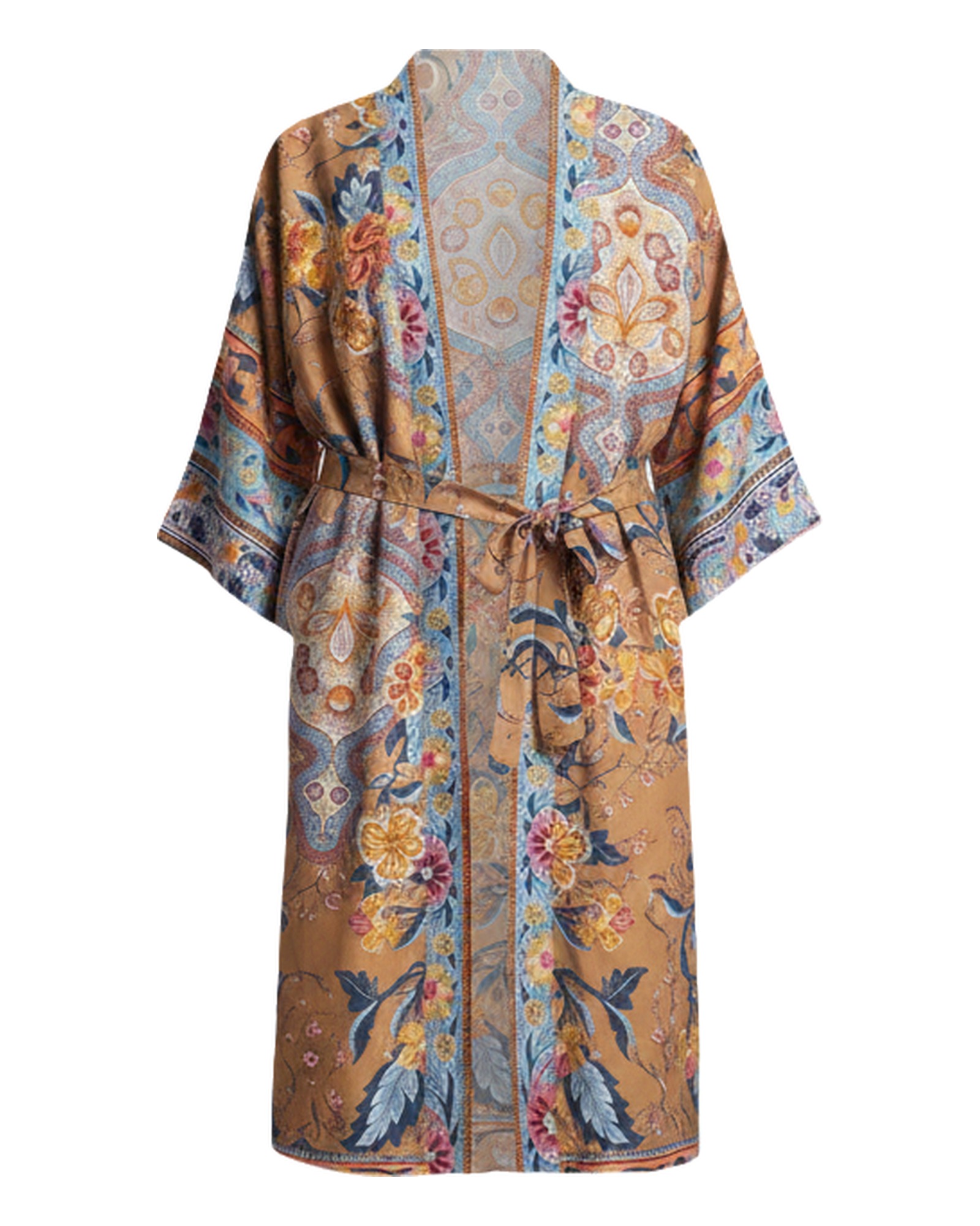 Diede Printed Kimono Robe — Produkt Vorderansicht (KI-Visualisierung)