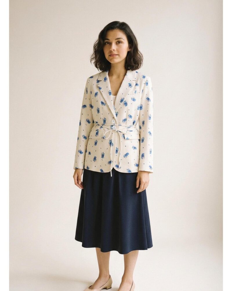 Dorothea light yellow blazer, Farbvariante (KI-Visualisierung)