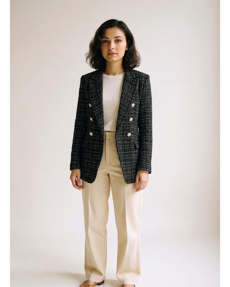 Fenneke black blazer, Farbvariante (KI-Visualisierung)
