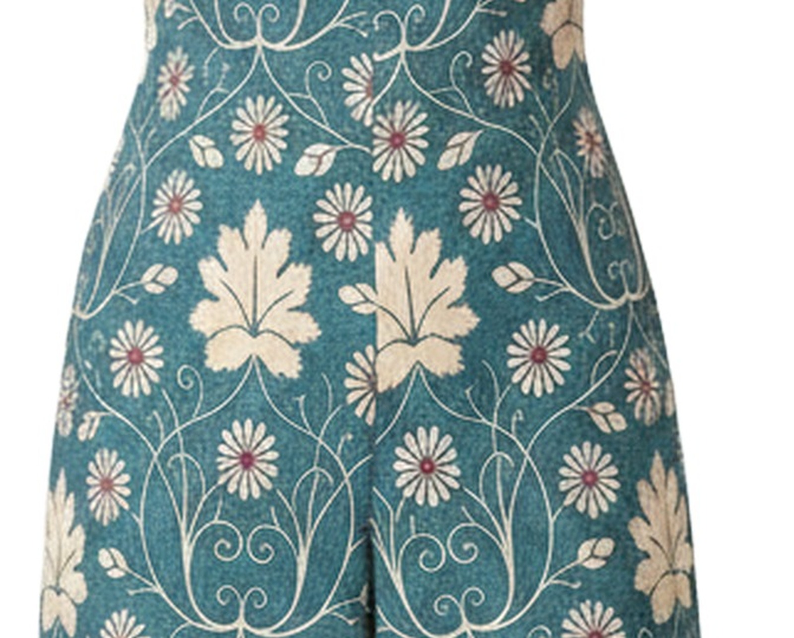 Francien Printed Cap Sleeve Jumpsuit — fabric detail