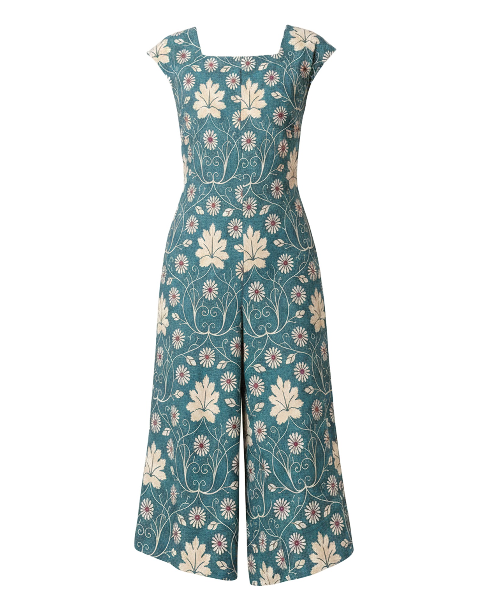 Francien Printed Cap Sleeve Jumpsuit — product front