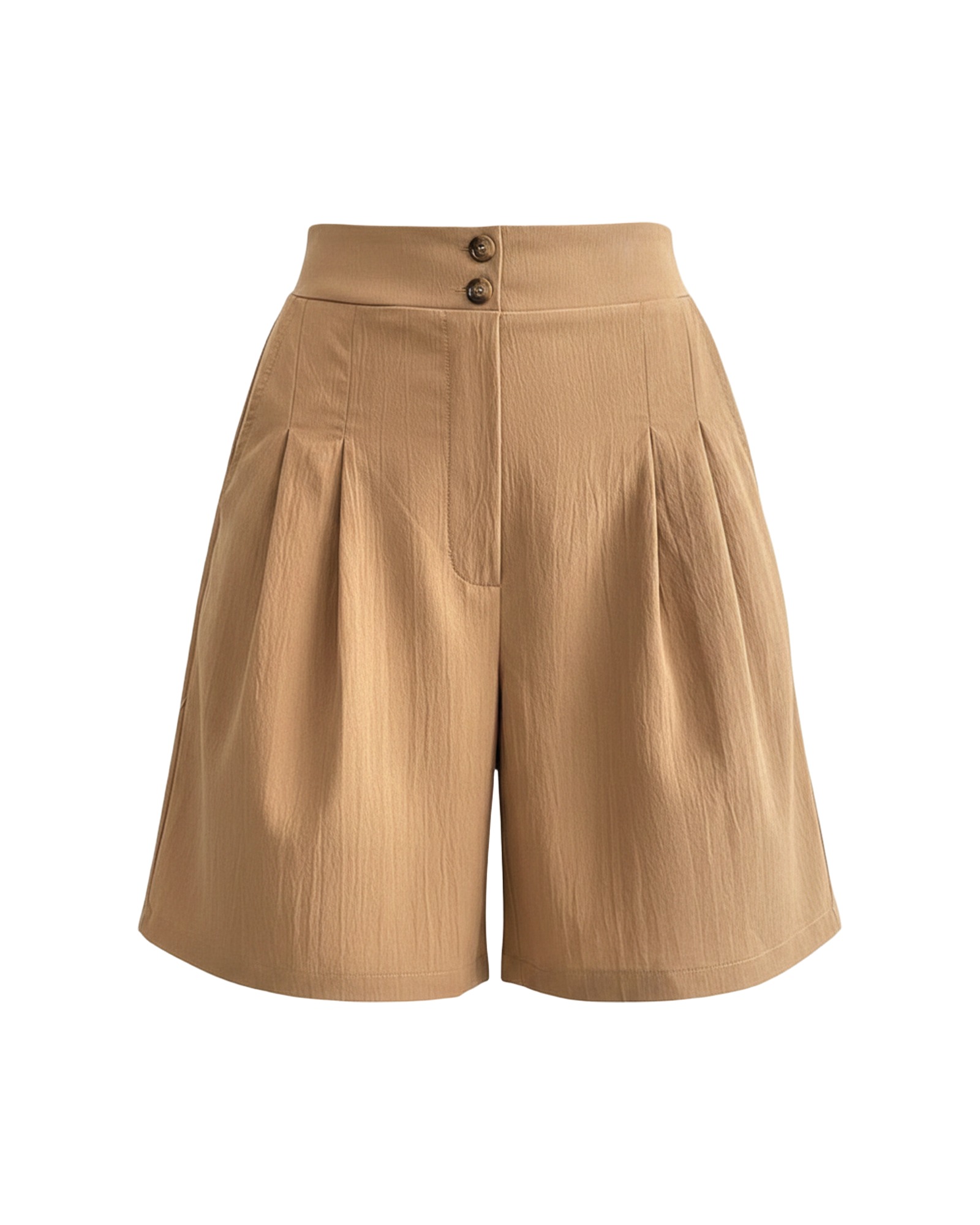 Froukje · Getailleerde wijde nette short — kleurvariant (AI-visualisatie)