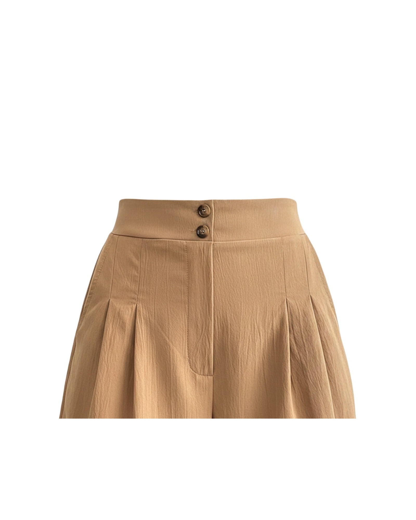 Froukje · Getailleerde wijde nette short — kleurvariant (AI-visualisatie)