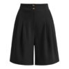 Froukje · Taillierte weite Anzug-Shorts — Produkt Vorderansicht (KI-Visualisierung)