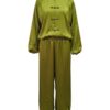 Gerdien satin shirt jacket and trouser set — productvooraanzicht (AI-visualisatie)