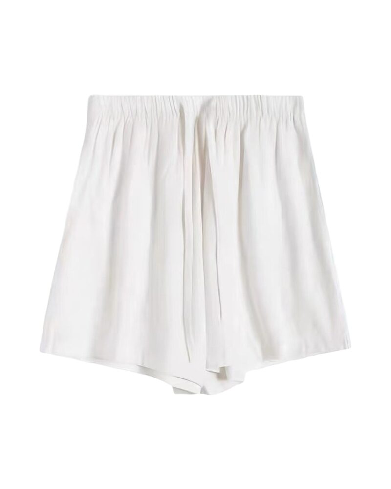 Grietje · Linen wide-leg shorts — product front