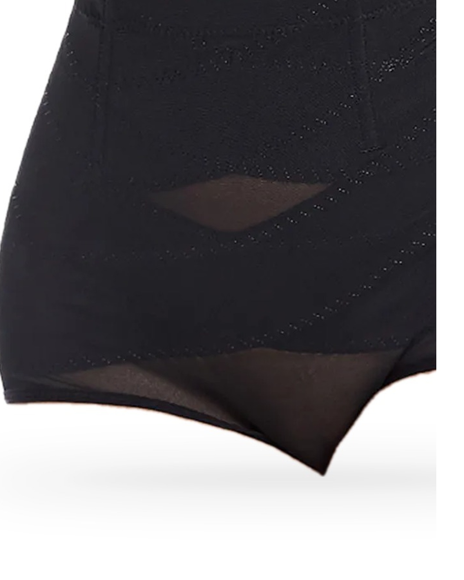 Guurtje · High-waist shaping brief — mesh panel and fabric detail