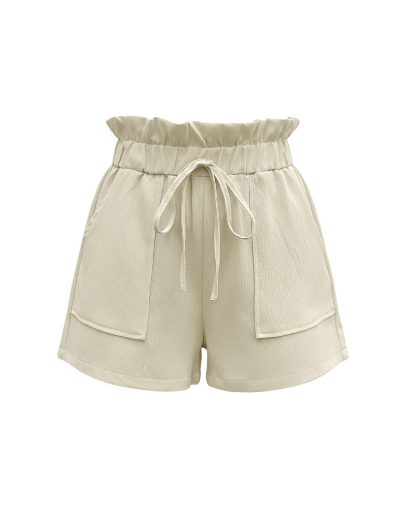 Hiltje · Paperbag shorts with pockets — product front (AI visualisation)