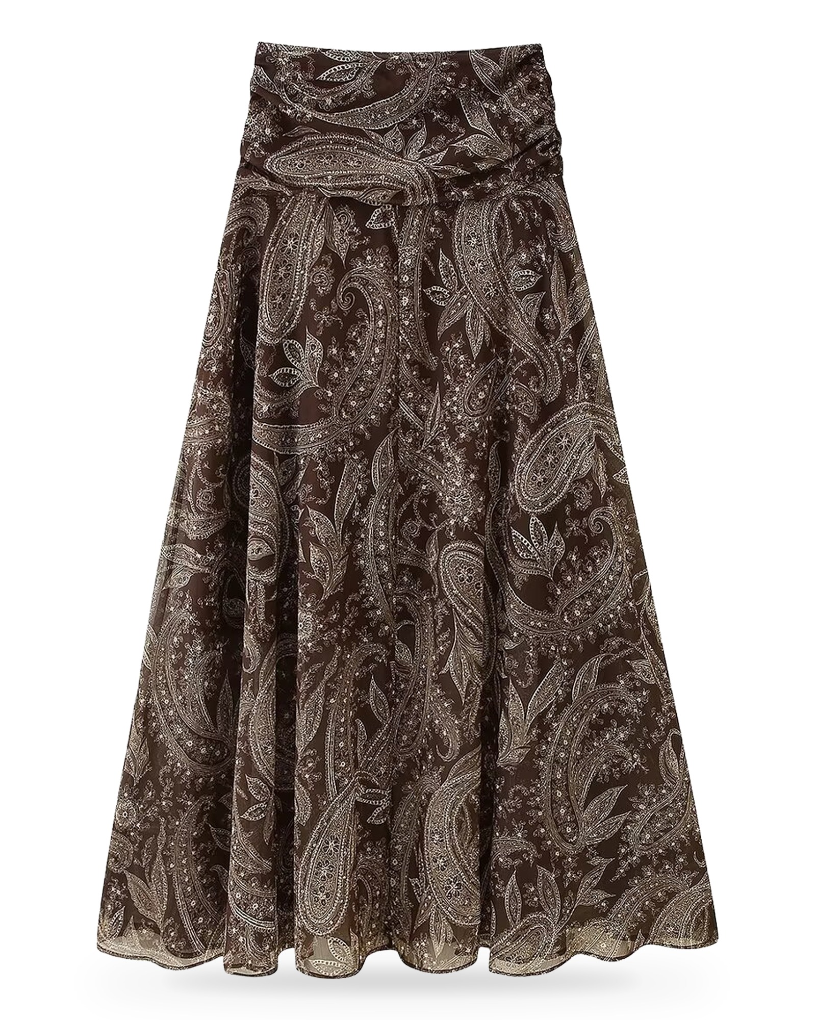 Ida · Printed chiffon maxi skirt