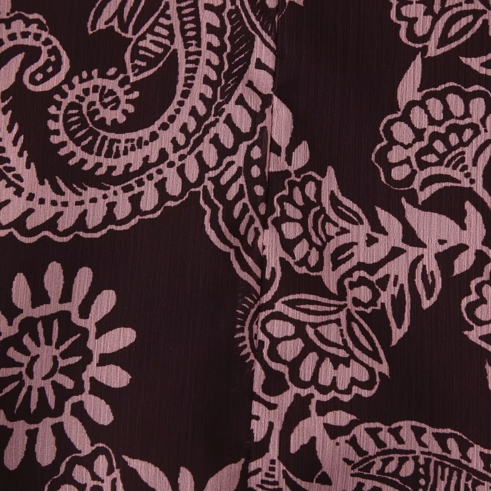 Ida paisley-print chiffon maxi skirt — fabric and waist detail, product photo