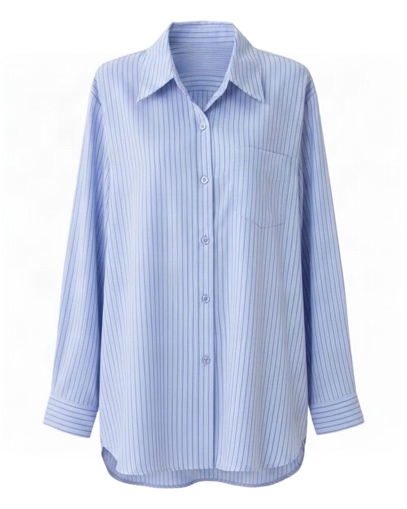 Ineke · Striped shirt blouse — product front (AI visualisation)