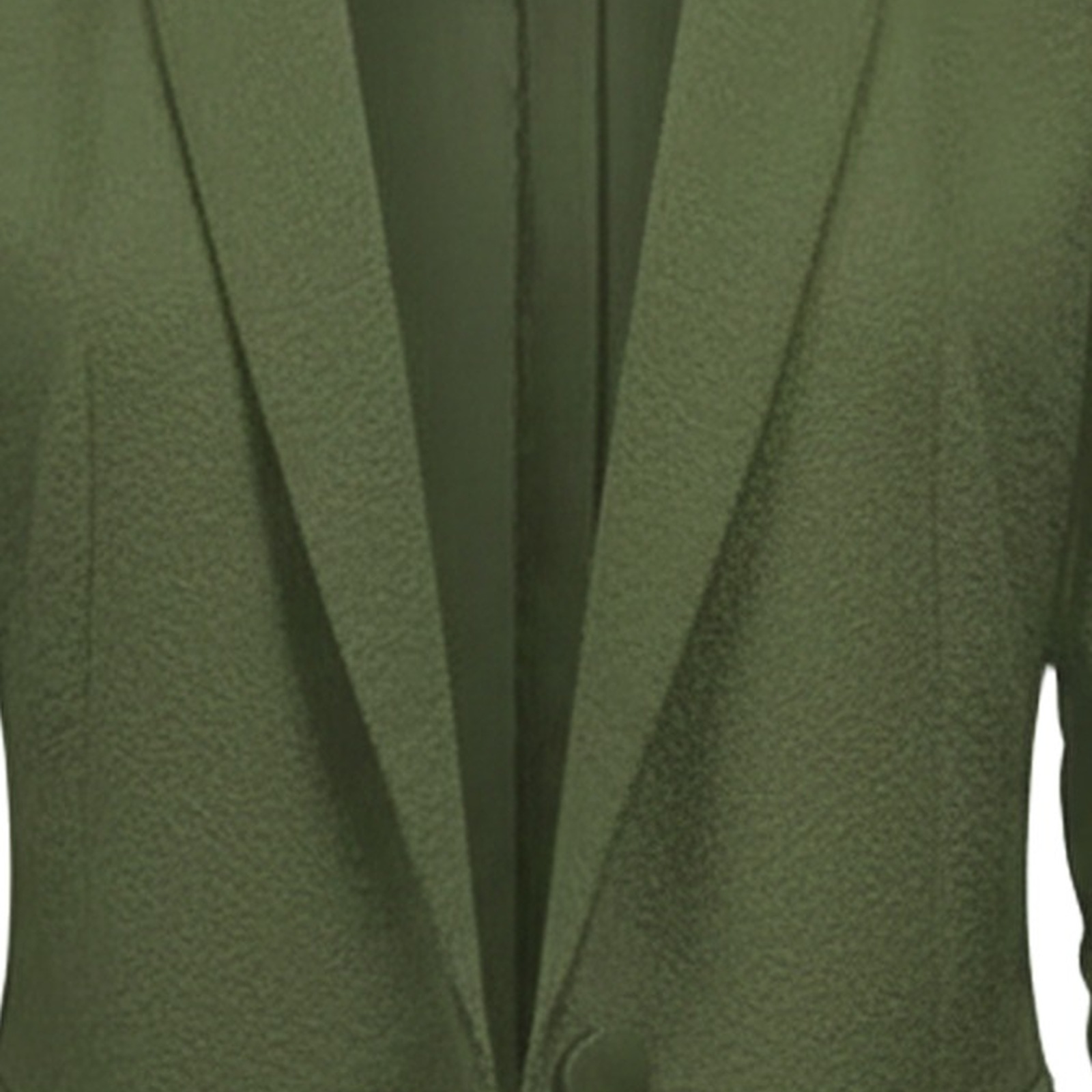 Karlijn open-front blazer — notched lapel, ruched sleeve and fabric detail (AI visualisation)