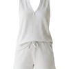 Loeka Waffle Knit Notched Short Set — Produkt Vorderansicht (KI-Visualisierung)