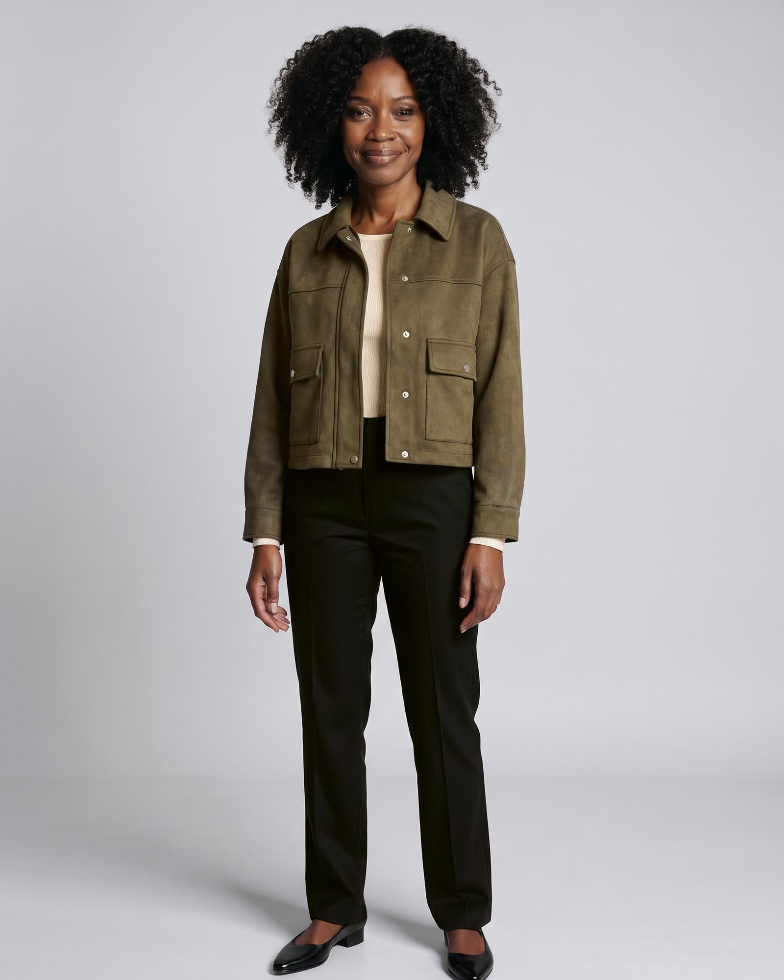 Marit · Faux-suede jacket