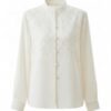 Meike · Embroidered chiffon blouse — product front (AI visualisation)