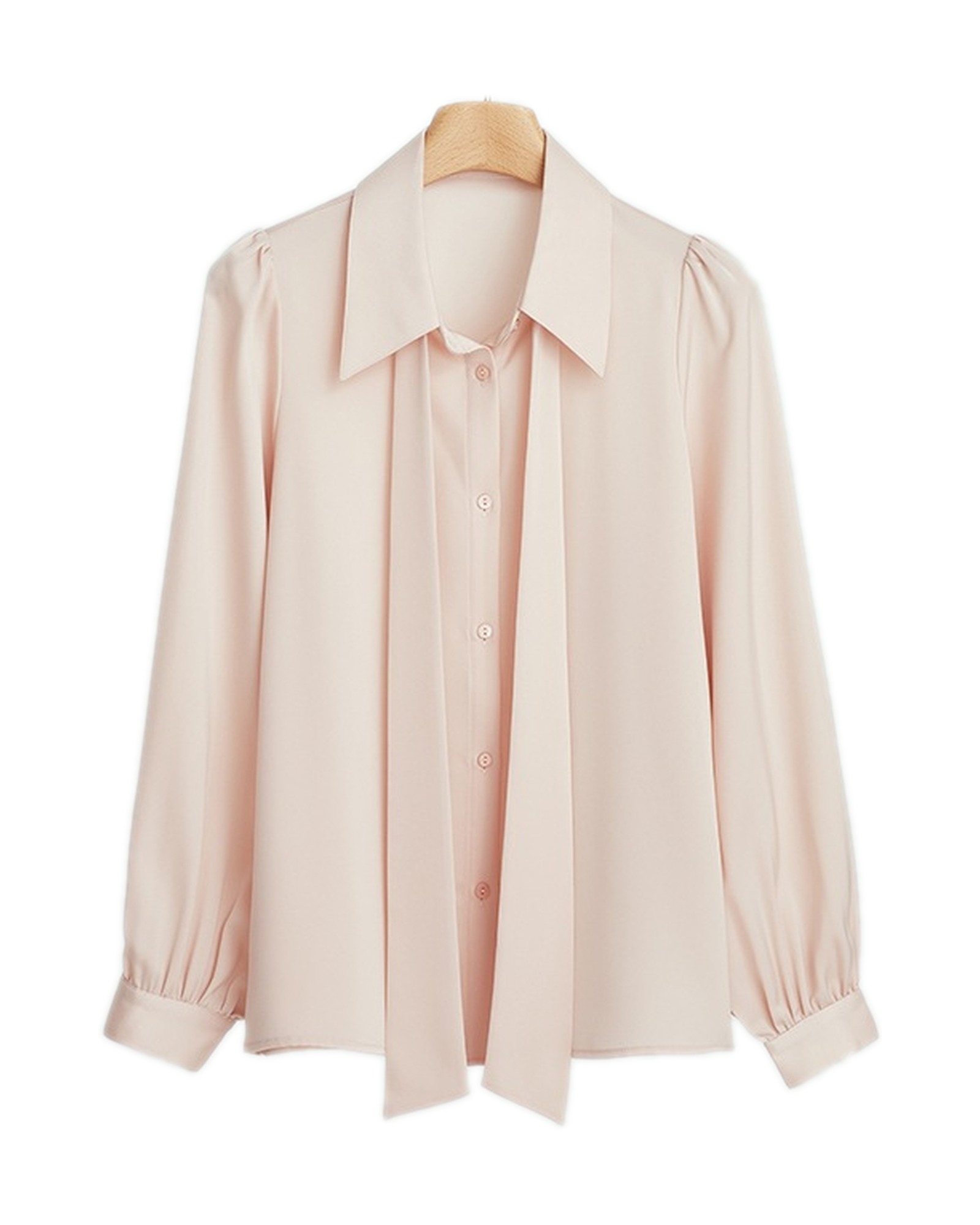 Mirthe · Chiffon blouse with ribbon tie — colour variant
