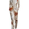 Neeltje floral satin blazer and trouser set — productvooraanzicht (AI-visualisatie)