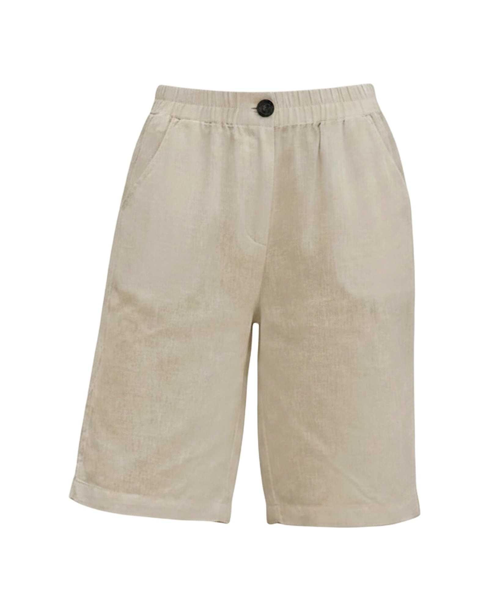 Nynke · Linen bermuda shorts — product front (AI visualisation)