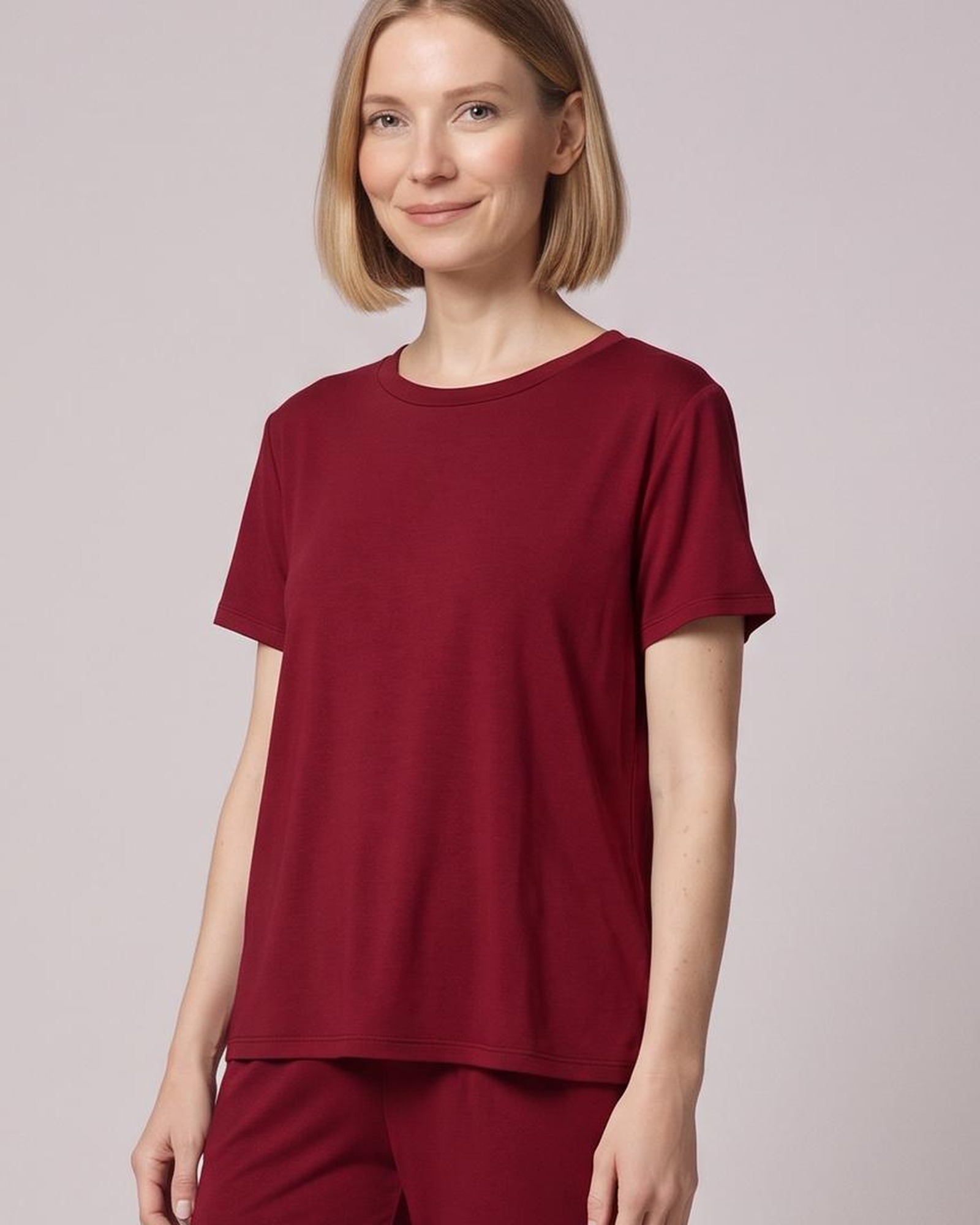 Olga · Loungeset mit Satin-Touch — Stoffdetail (KI-Visualisierung)