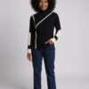 Rie black cardigan, Farbvariante (KI-Visualisierung)