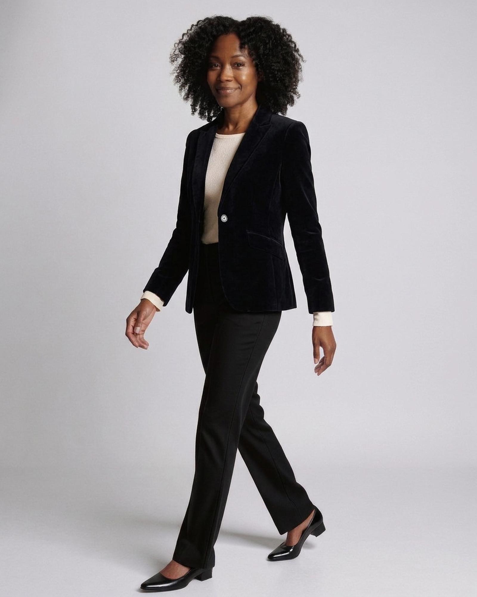 Rozalie black blazer, Farbvariante (KI-Visualisierung)