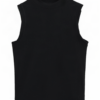 Trijntje mock-neck shaping camisole — product front, black