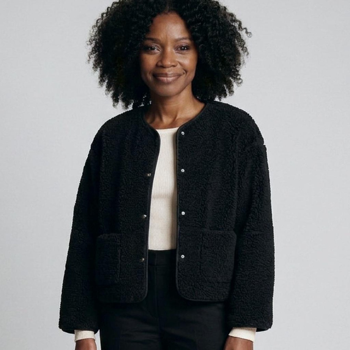 Wende — Teddy fleece jacket (AI visualisation)
