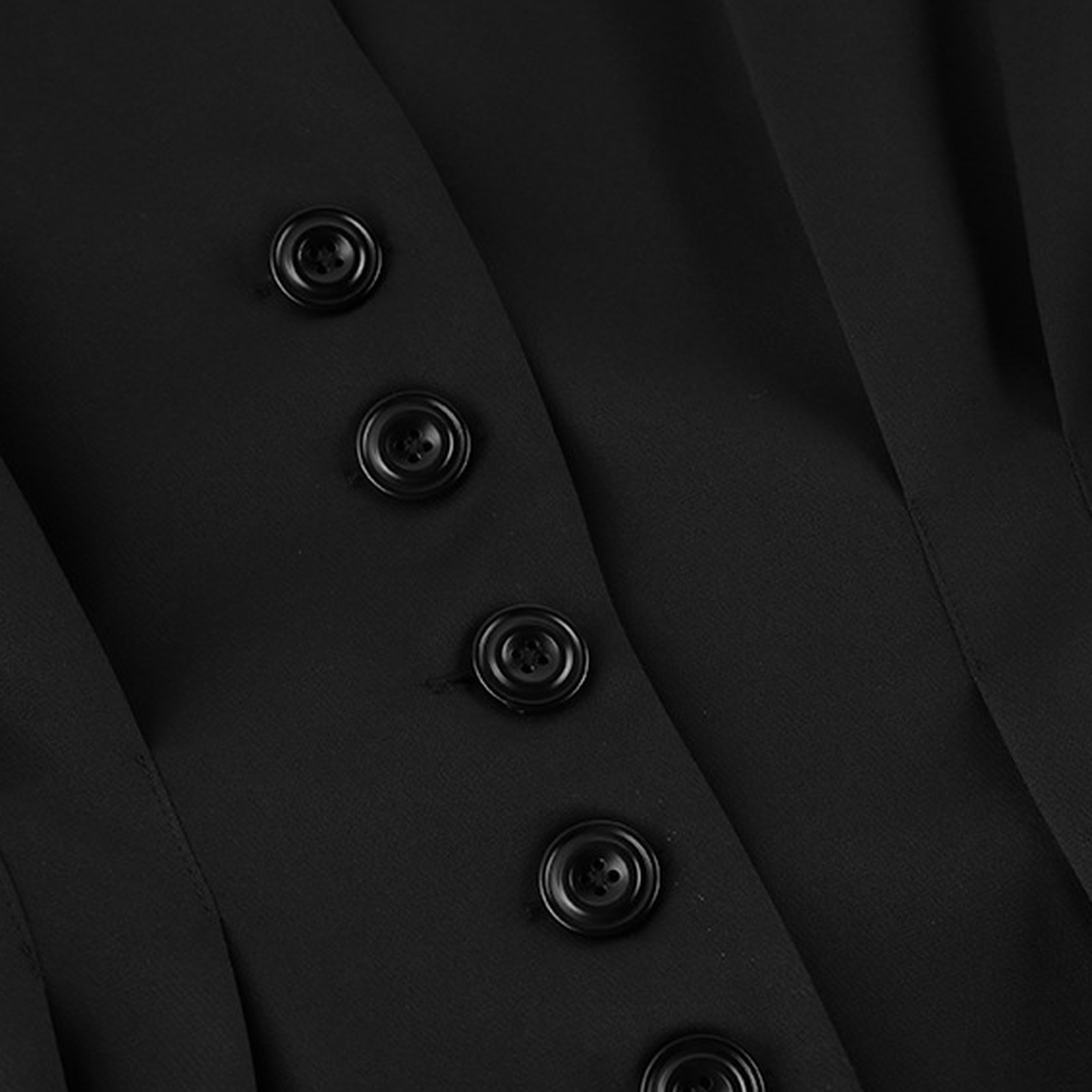 Wendelien blazer and wide-leg trouser suit — stofdetail