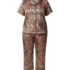 Wies Leopard Short Sleeve Lounge Set — Produkt Vorderansicht (KI-Visualisierung)