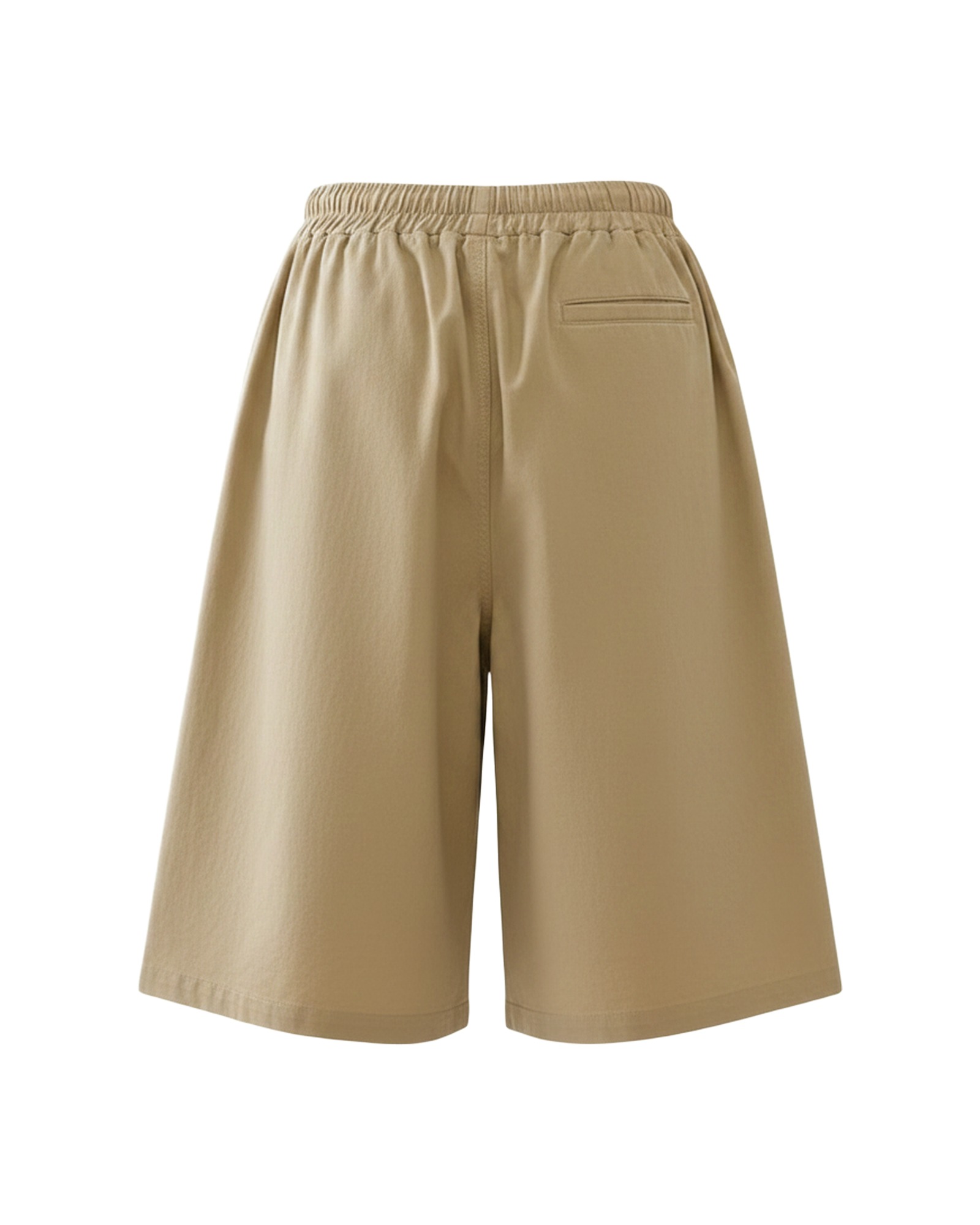 Wobke · Utility wide-leg shorts — product back (AI visualisation)