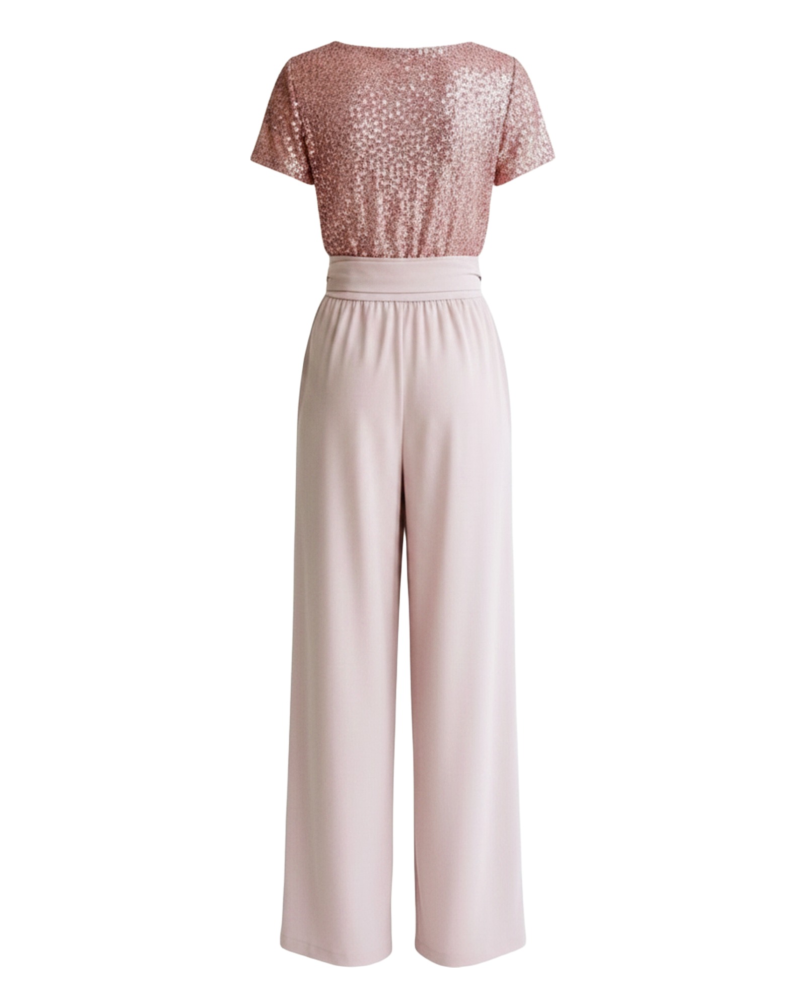 Yvonne Sequin Wide Leg Jumpsuit — product back (AI visualisation)