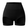 Berber high-waist shaping shorts in black — product packshot (AI visualisation)