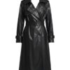 Berendina faux-leather coat — front packshot (AI visualisation)