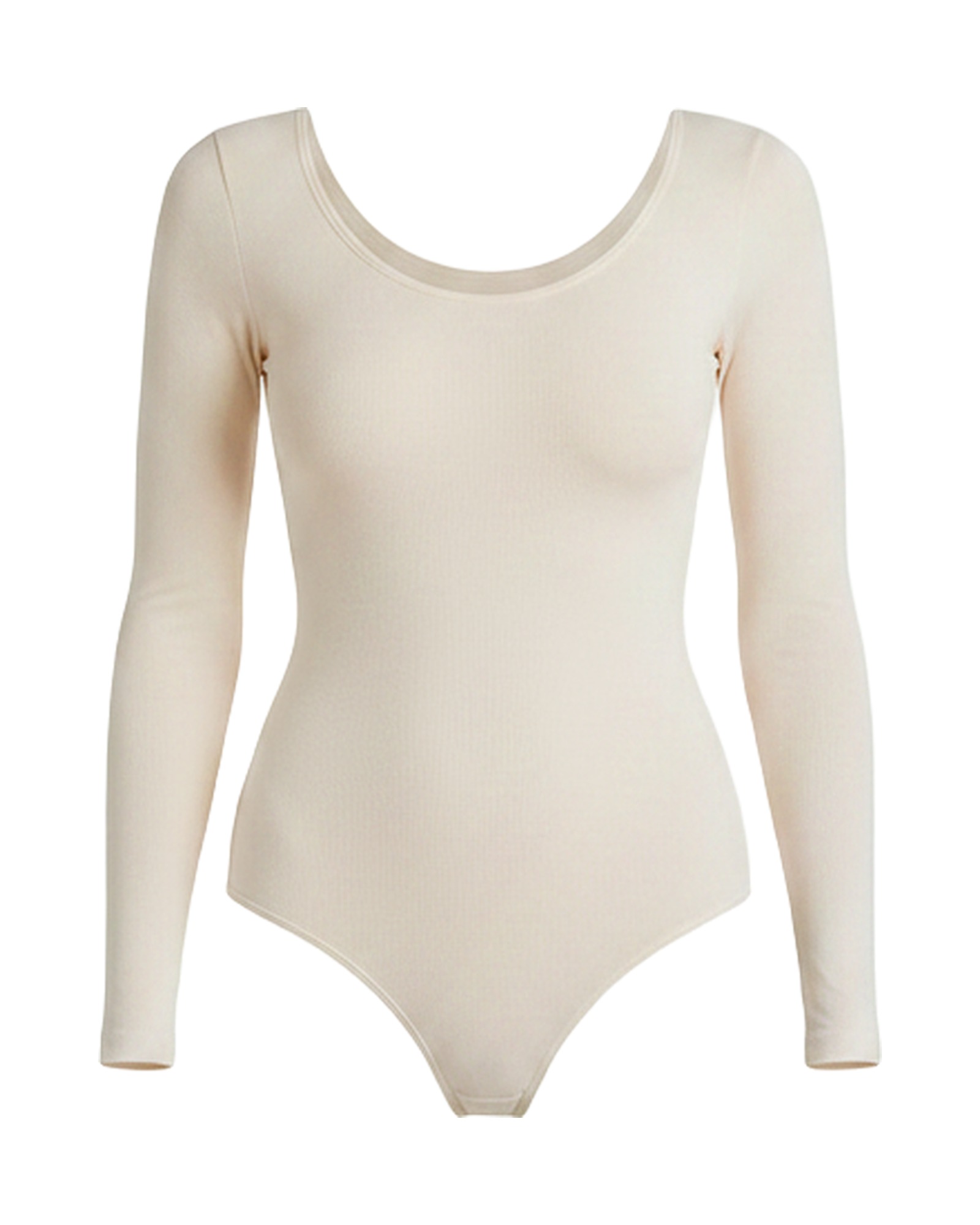 Berta long-sleeve shaping bodysuit — front packshot (AI visualisation)