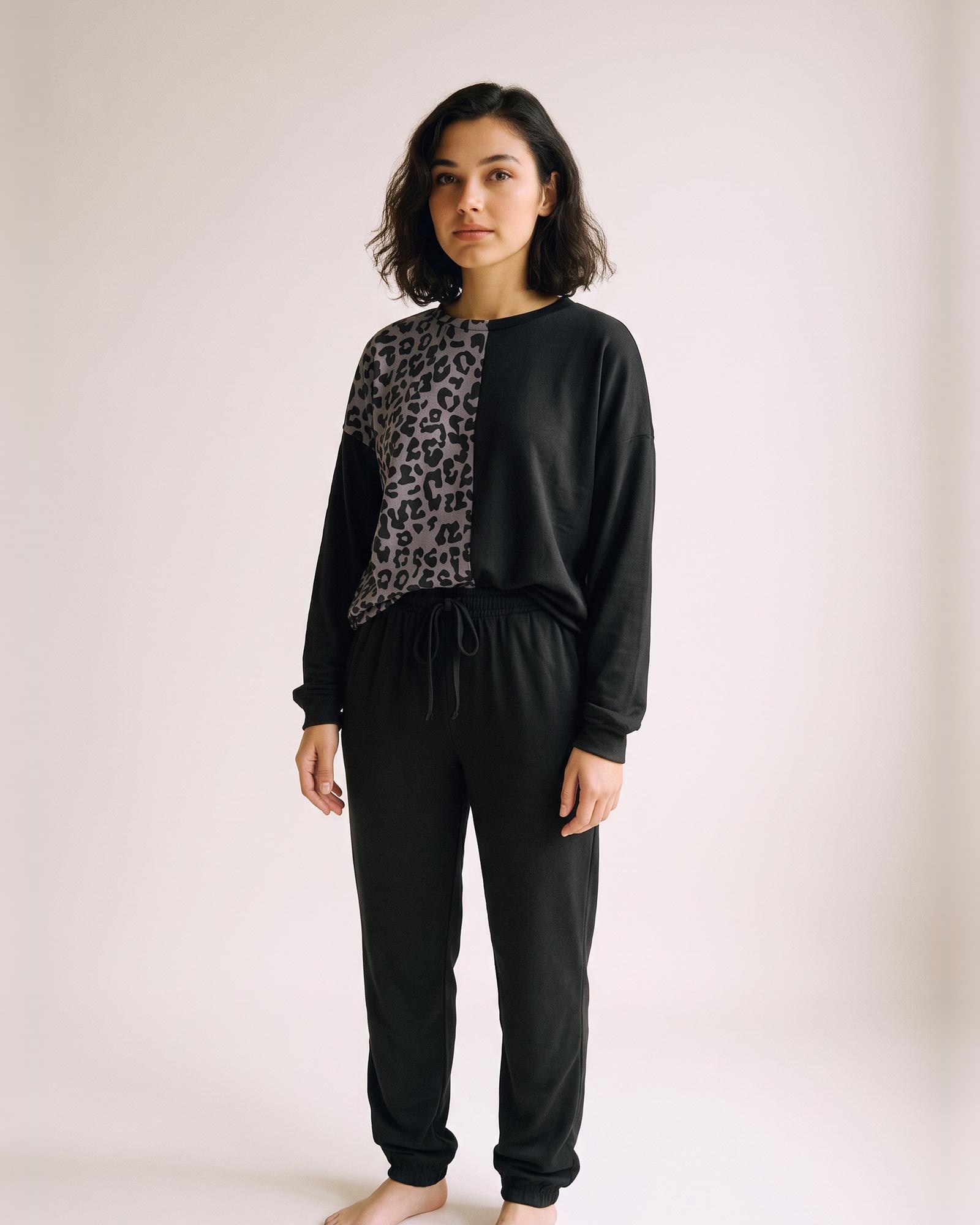 Hedwig · Leoparden-Sweatshirt-Loungeset – Bild 5