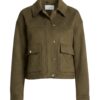 Marit faux-suede jacket — front packshot (AI visualisation)
