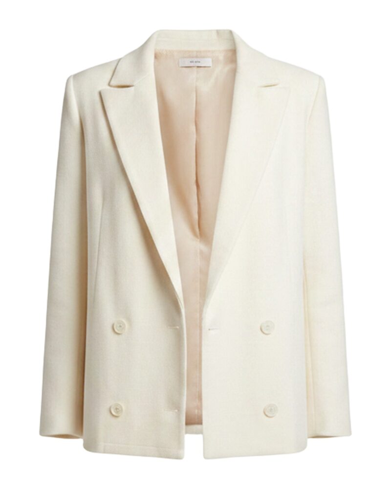 Marleen wool notch-lapel blazer — front packshot (AI visualisation)