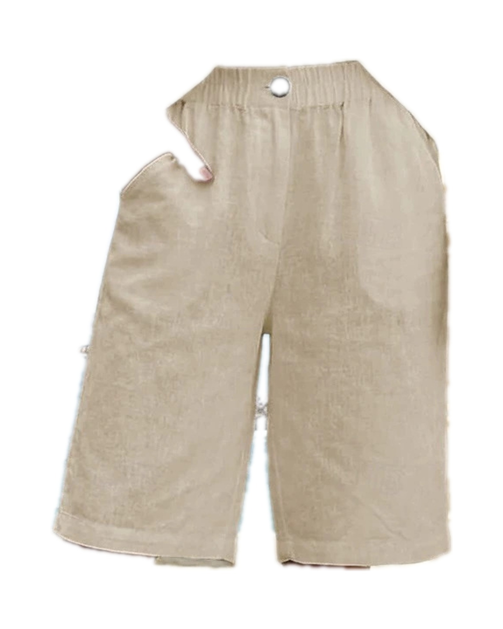 Nynke linen bermuda shorts — White