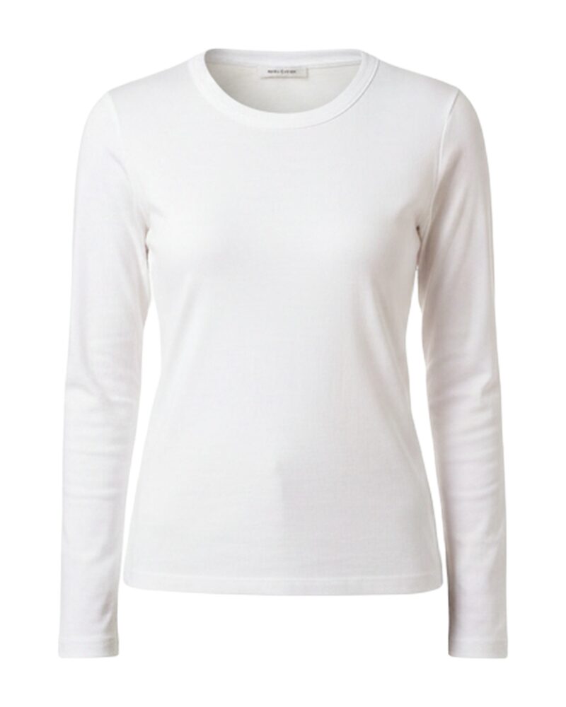Saskia top in Coconut Milk White — product packshot (AI visualisation)