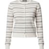 Toos knit in White and Gray Stripe — product packshot (AI visualisation)