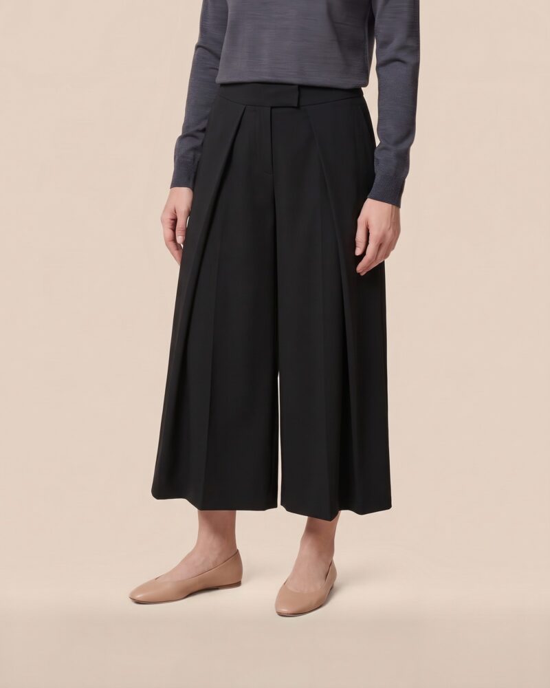 Dieuwke · Pleated wide-leg culottes