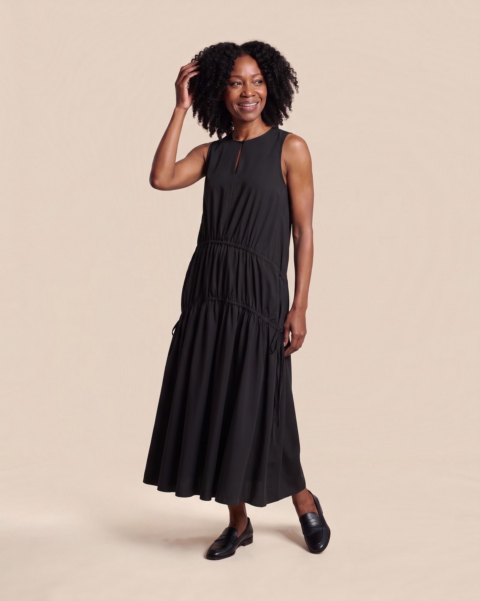 Kaat · Sleeveless tiered maxi dress