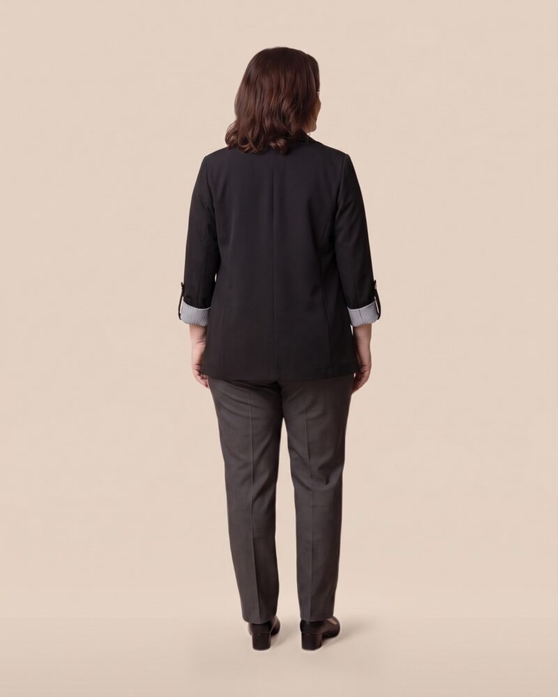 Lidewij · Open-front blazer with rolled sleeves